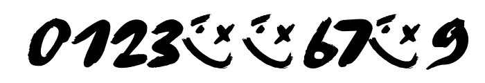 Radical Brush DEMO Regular Font OTHER CHARS