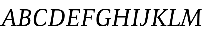 Resavska BG TT-Italic Font UPPERCASE