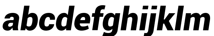 Roboto Black Italic Font LOWERCASE