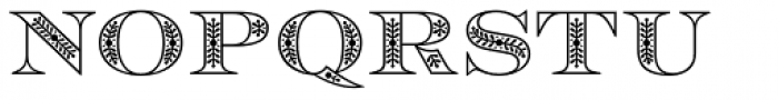 Rosella Flourish Font UPPERCASE