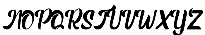 Rush Hour Demo Font UPPERCASE