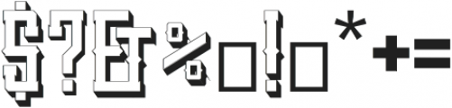 SanctumShadow otf (400) Font OTHER CHARS