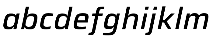 Saira Medium Italic Font LOWERCASE