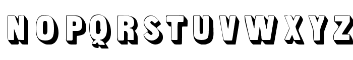 Sans Serif Shaded Font LOWERCASE