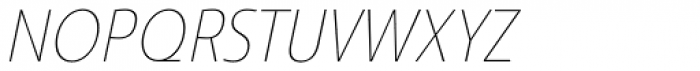 Savigny Thin Condensed Italic Font UPPERCASE