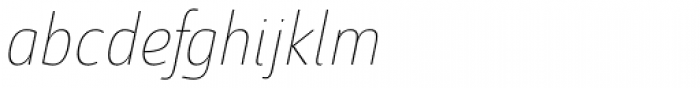 Savigny Thin Condensed Italic Font LOWERCASE