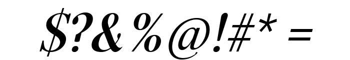 Serif-BoldItalic Font OTHER CHARS