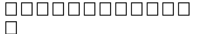 Shree Symbol 2189 Regular Font LOWERCASE