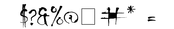 Sickness Font OTHER CHARS