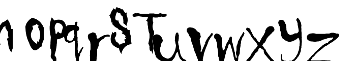 Sickness Font LOWERCASE