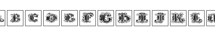 SilvestreInitialsSquares Font LOWERCASE