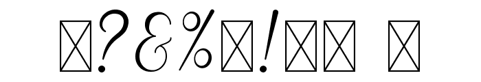 Simphony Font OTHER CHARS