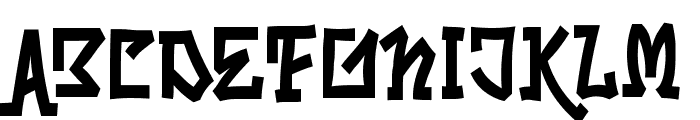 Skrybylrr Font UPPERCASE