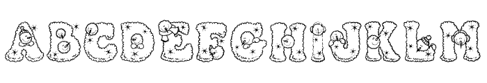 Snowpersons Font LOWERCASE