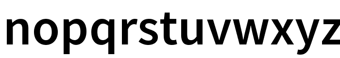 Source Sans Pro Semibold Font LOWERCASE