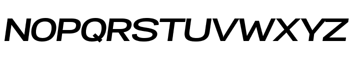 Specify PERSONAL Expanded Bold Italic Font UPPERCASE