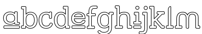 Street Slab Upper - Outline Font LOWERCASE