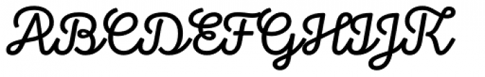 Stratic Script Regular Font UPPERCASE