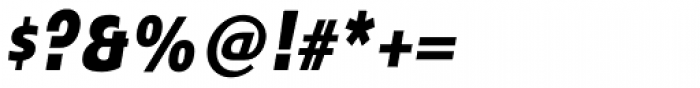 Stumpy Condensed Oblique Font OTHER CHARS