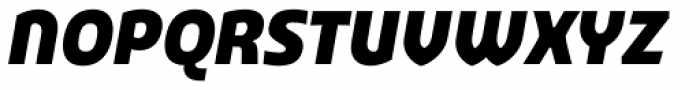 Stumpy Condensed Oblique Font UPPERCASE