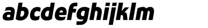 Stumpy Condensed Oblique Font LOWERCASE