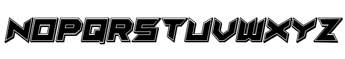 Suggested 3D Filled Italic Font LOWERCASE
