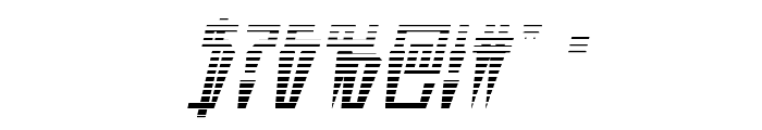 Swordtooth Gradient Italic Font OTHER CHARS