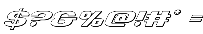Team America 3D Font OTHER CHARS