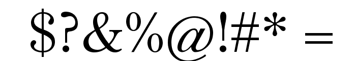 Theano Old Style Regular Font OTHER CHARS
