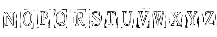 Ticket Capitals Outline Heavy Font UPPERCASE