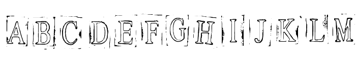 Ticket Capitals Outline Heavy Font LOWERCASE