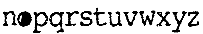 TightWriter-Regular Font LOWERCASE