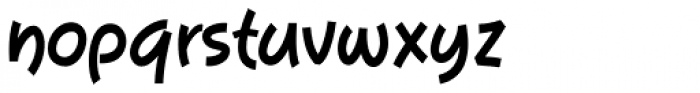Tiggly Wiggly Bold Font LOWERCASE