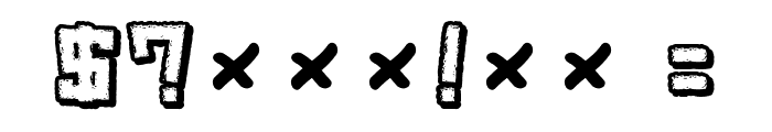 Trouble Font OTHER CHARS