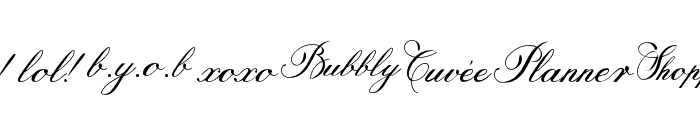 Trufla Words Font LOWERCASE