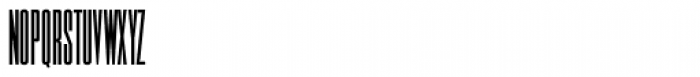 Triple Condensed Gothic Bold Font LOWERCASE