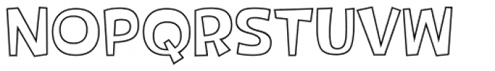 Tropical Punch Outline Font UPPERCASE