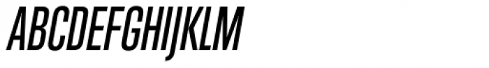 Trump Gothic Pro Medium Italic Font UPPERCASE