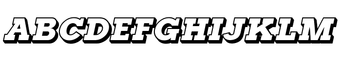 Typoster Outline Italic Font UPPERCASE