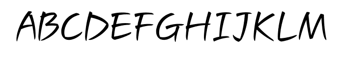 Typo Papyrus M Font UPPERCASE