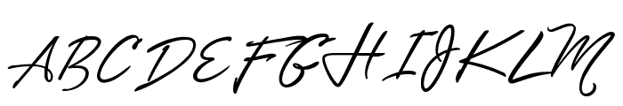 Unthrift Second Personal Font UPPERCASE