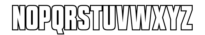 VanchromeOutline-Regular Font UPPERCASE