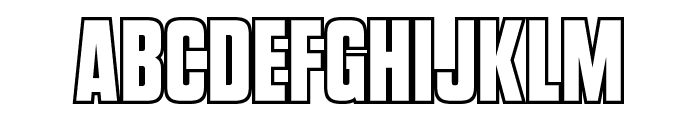 VanchromeOutline-Regular Font LOWERCASE
