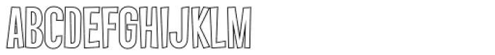 Vanishing Boy BTN Outline Font LOWERCASE