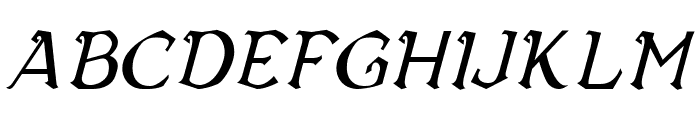 Vecna Italic Font UPPERCASE