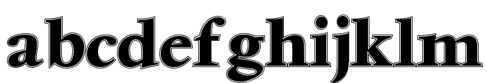 Ventura Inline Bold Font LOWERCASE