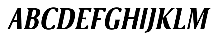 VenturisSansADFCd-BoldItalic Font UPPERCASE