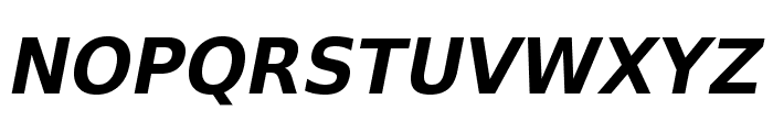 VeranaSansDemi-Oblique Font UPPERCASE