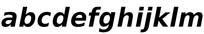 VeranaSansDemi-Oblique Font LOWERCASE