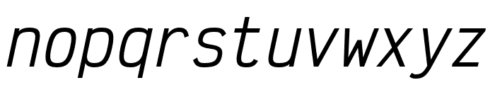 Victor Mono Medium Oblique Font LOWERCASE